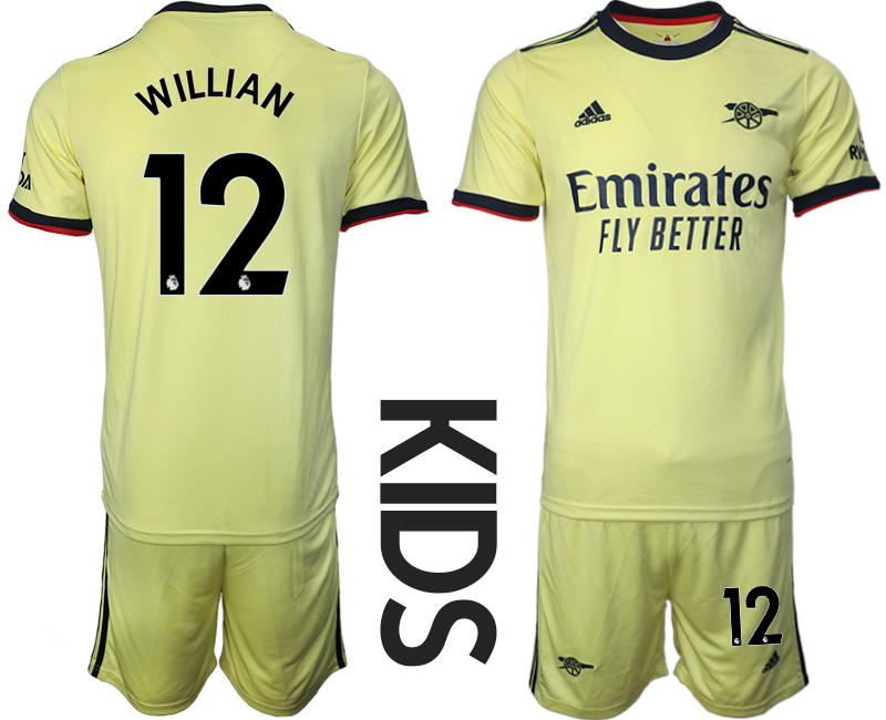 Youth 2021-2022 Club Arsenal away green #12 Soccer Jersey->customized soccer jersey->Custom Jersey